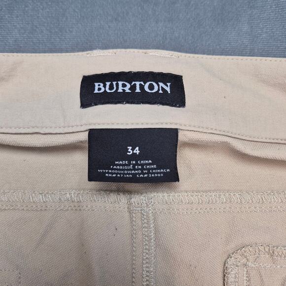 Burton Men's Multipath Utility Outdoor Hiking Shorts Khaki Inseam 10" Size 34 - Picture 3 of 7